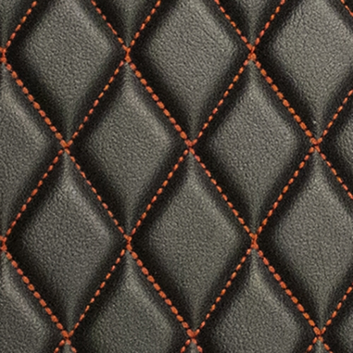 Shiny Silver Gold Diamond Quilted Faux Leather Vinyl 3/8 Foam Backing 54  Wide | Upholstery Fabric by the Yard