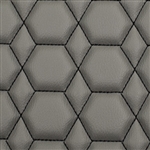 Diamond Hex Stitch - Gray Vinyl