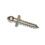British Tenax® Fastener Standard Neck 17/32" (13.5mm) Long Tapping Screw Stud (Nickel plated Brass)
