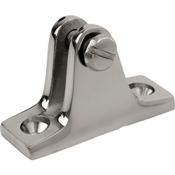 Angled Base Stainless Deck Hinge w/Removable Pin