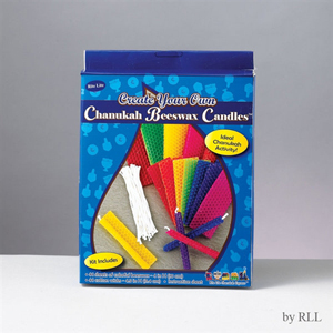 Chanukah Beeswax Candle Kit with materials for 44 candles