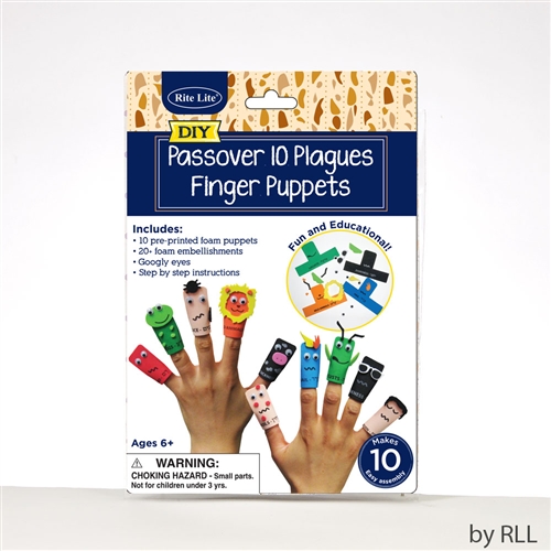 10 Plagues Finger Puppet Kit