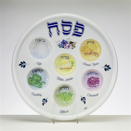Plastic Disposable Seder Plate  10.5"