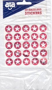 Large Red Star Dazzlers - 50/pk
