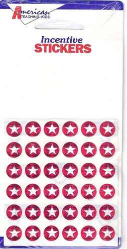 Tiny Red Star Dazzlers - 72/pk