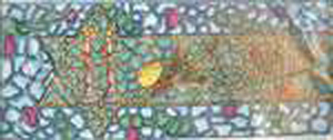 Jewish Mosaic Bulletin Border - 5 in. x 23 in. - 12 pack