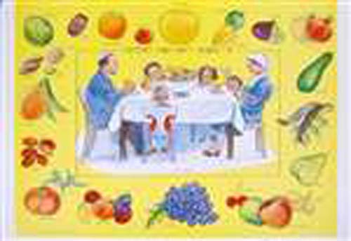 Vintage Tu B'Shvat and Rosh Hashanah Fruits Poster