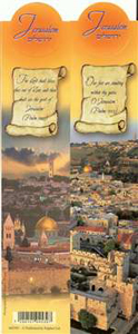 Double Sided Bookmark - Jerusalem