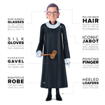 Ruth Bader Ginsburg Action Figure for kids and adults