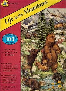 Life in the Mountains Floor Puzzle - 100 piece