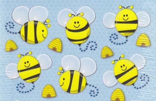 Bee Shape Stickers