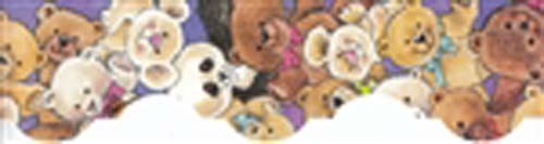 Bright Borders - Tons of Teddies - 12 pack - 3 ft. x 2.25 in.