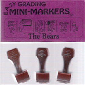 Easy Grading Bears Mini Stamps