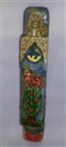 Abraham Ceramic Mezuzah