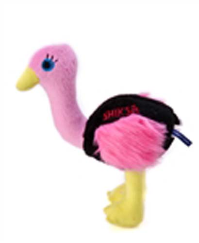 Shiksa the Pink Ostrich, a Chewish Doggy Toy!