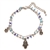 Thin Hamsa & Star Charm Bracelet - Amy