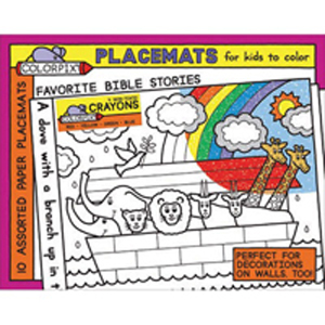 Favorite Bible Stories Coloring Placemats