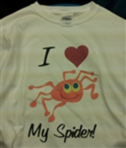 I Love My Spider T-Shirt  Adult M