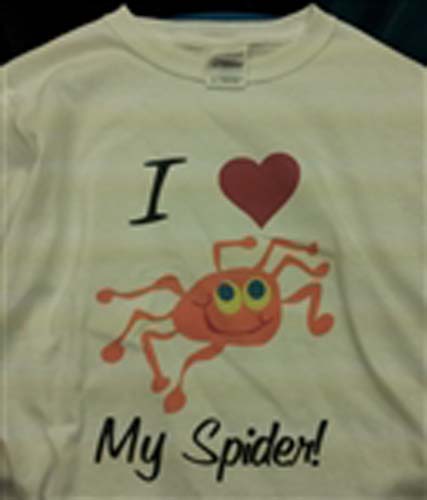 I Love My Spider T-Shirt  Adult XL