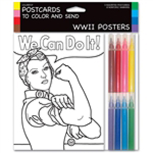 WW II Posters Postcards to Color