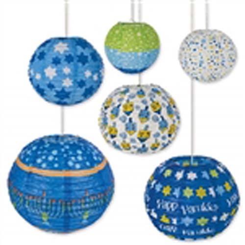 Chinese Lanterns with Hanukkah Motif