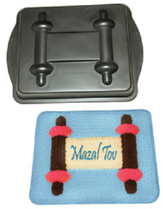 Torah Cake Pan perfect for home and shul celebrations!