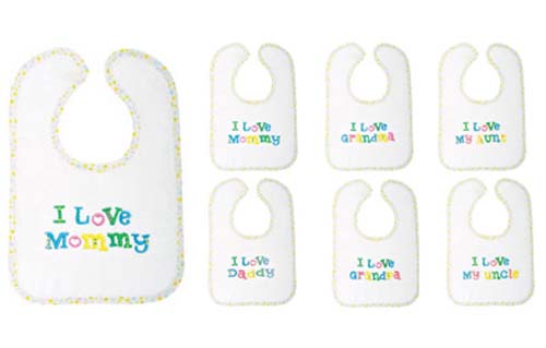 I Love....Family Bibs