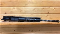 16" Slim MLOK Upper .300 Blackout SS Black Spiral Fluted HBar