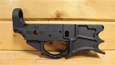 Red X Arms AR15 Stripped Finger Groove Billet Lower Receiver