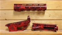 Red X Arms 9mm Red Hydro Dipped Build Set w/Billet Lower