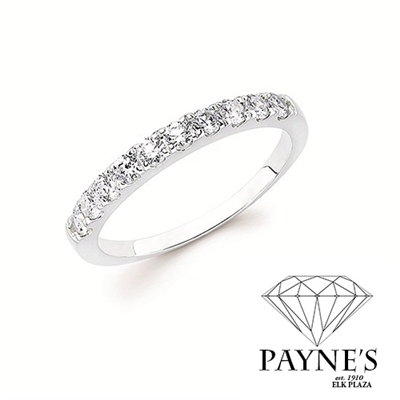 1/10ct diamond wedding band in 14K white gold