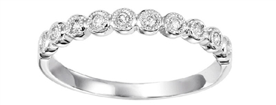 Stackable Round Diamond Band