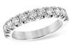 White Gold 1ct Diamond Straight Line Band