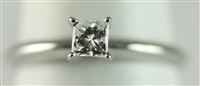 Princess Cut Diamond Solitaire Engagement Ring