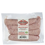 FHF Bratwurst Sausage, Cased Links ~ 1 lb