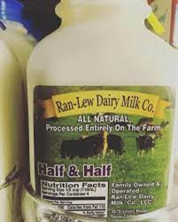 Half-n-Half Milk ~ 1 quart