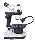 Motic GM-168 6:1 Zoom trino stereo microscope with gemmology tilting base