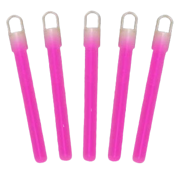 WeGlow 4 inch Slim LightSticks - Pink