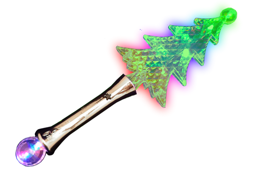 Crystal Christmas Tree Wand - Multicolor