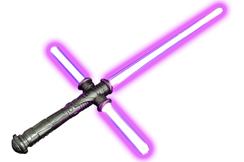 Cross Laser Sword w Impact Chip