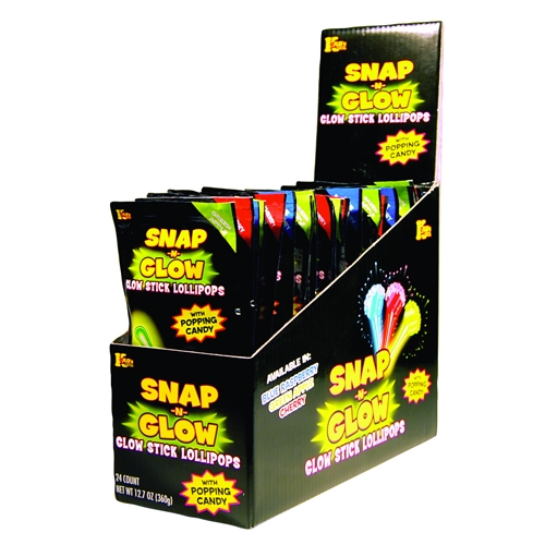 Snap n Glow Lollipop with Popping Candy