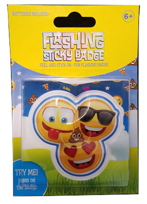 Flashing Sticky Badge - Emoji