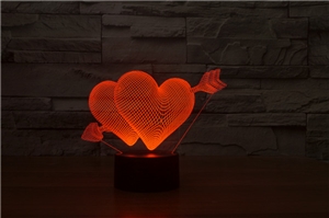 Laser Lamp - Heart and Arrow