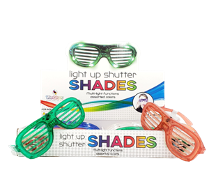 WeGlow Light up Shutter Shades (12pc PDQ)