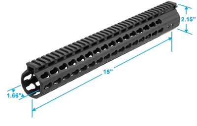 UTG PRO .308 KEYMOD 15" HIGH PROFILE RAIL