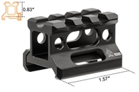 UTG SUPER SLIM PICATINNY RISER MOUNT, 0.83" HEIGHT