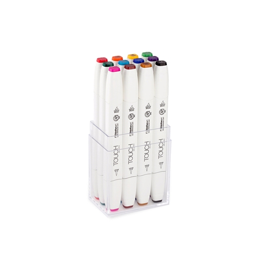ShinHan TOUCH TWIN 12 BRUSH MARKER SET [Main Colors]