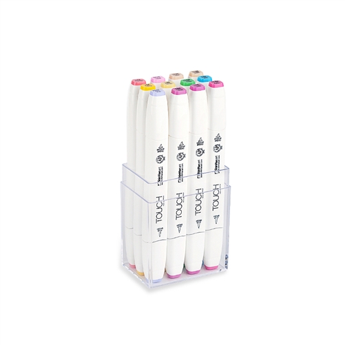 ShinHan TOUCH TWIN 12 BRUSH MARKER SET [Pastel Colors]