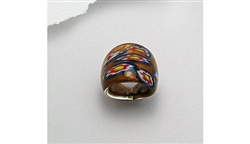 Flower Design Glass Ring (6.5)