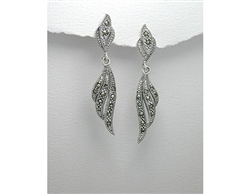 Marcasite Sterling Silver Dangle Earrings